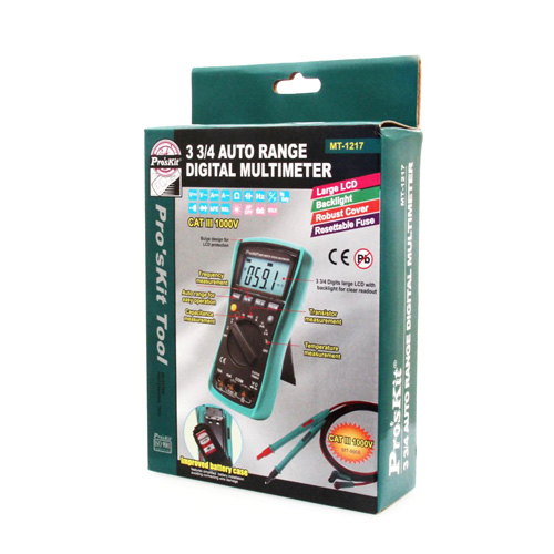 Prokit 디지털 테스터기, 3 3/4 Auto Range