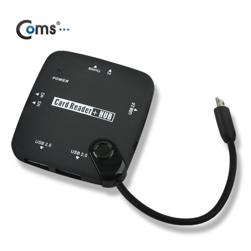 Coms 스마트폰 OTG 카드리더기/PC연결용젠더 제공