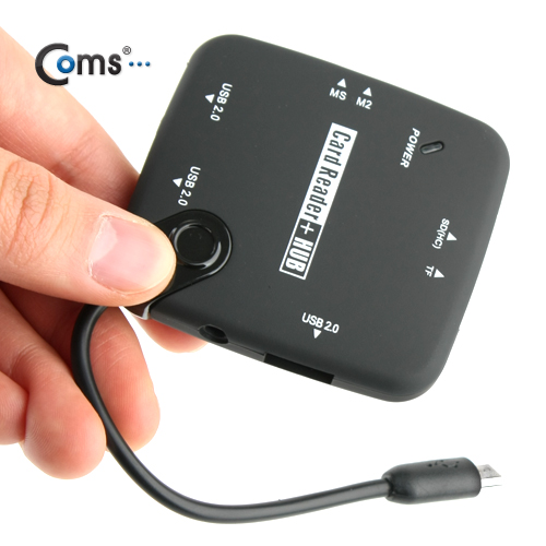Coms 스마트폰 OTG 카드리더기/PC연결용젠더 제공