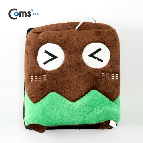 Coms USB 온열 마우스패드(펭귄), Brown