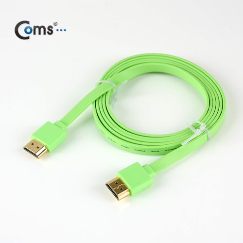 Coms HDMI 케이블(V1.4/FLAT/초슬림)1.5M 고급/그린