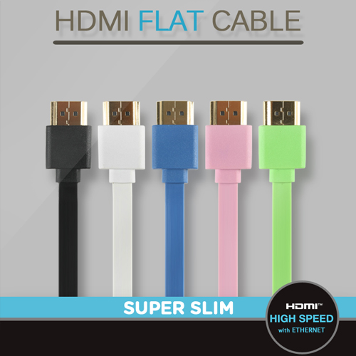 Coms HDMI 케이블(V1.4/FLAT/초슬림)1.5M 고급/블루