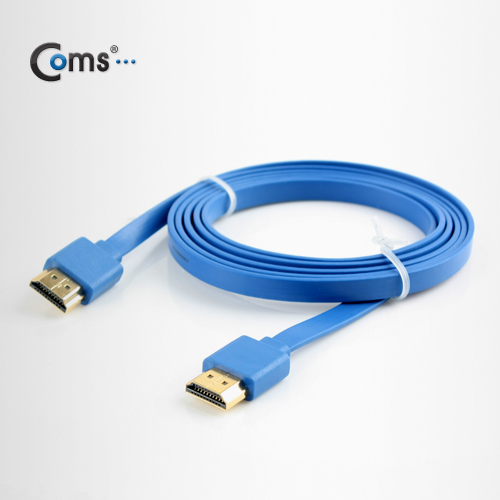 Coms HDMI 케이블(V1.4/FLAT/초슬림)1.5M 고급/블루