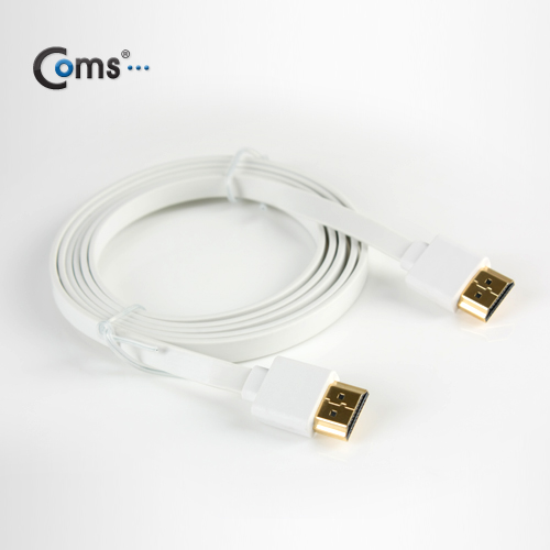 Coms HDMI 케이블(V1.4/FLAT/초슬림)1.5M 고급/흰색