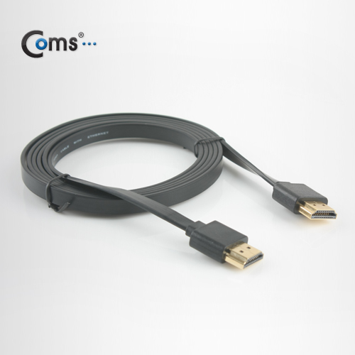 Coms HDMI 케이블(V1.4/FLAT/초슬림)1.5M 고급/검정