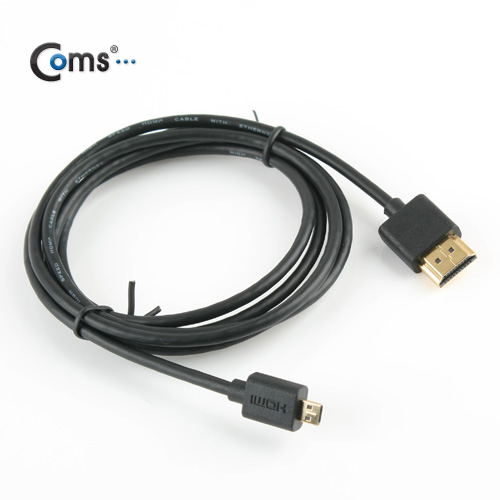 Coms HDMI/HDMI(Micro) 케이블(초슬림)1.5M 고급/검정