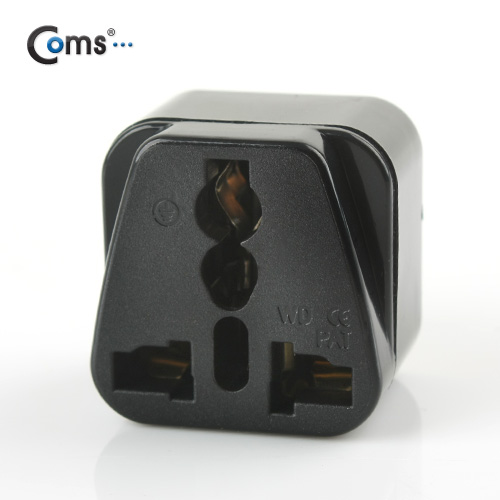 Coms 전원(AC) 변환용 아답터 (WD-5), 해외 / 여행용 / Black / 미국 / 일본, 접지