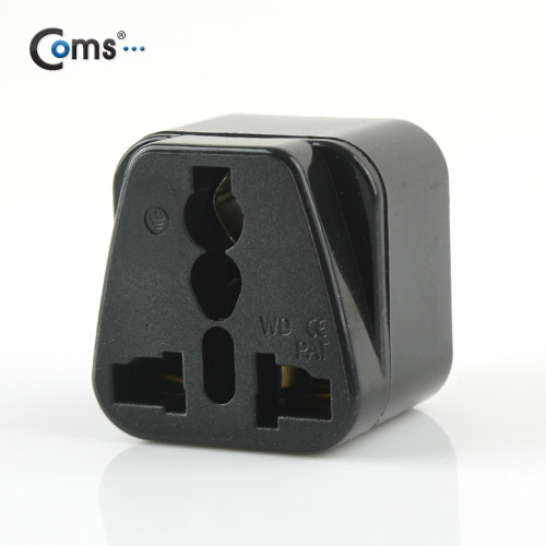 Coms 전원(AC) 변환용 아답터(WD-16), 해외 / 여행용 / Black / 호주 / 중국, 접지