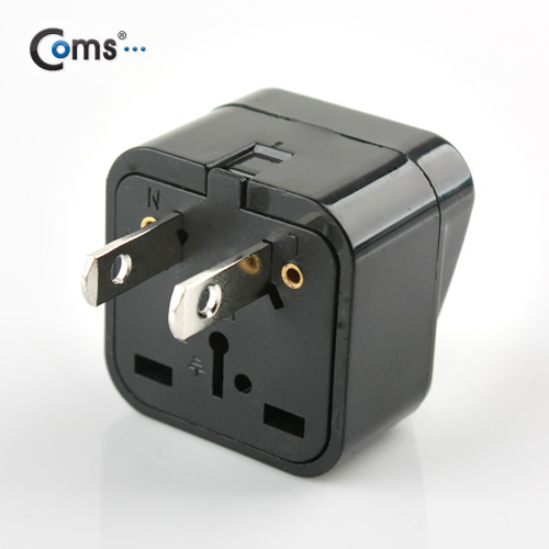 Coms 전원(AC) 변환용 아답터 (WD-6), 해외 / 여행용 / Black / 미국 / 일본