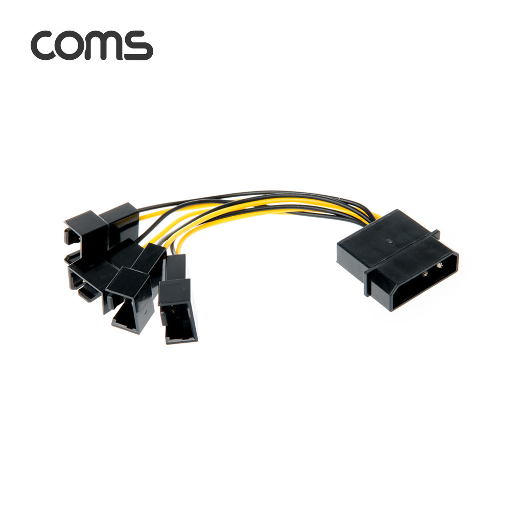 Coms 쿨러 케이블 4P x 4ea (멀티형) / 3P 호환형