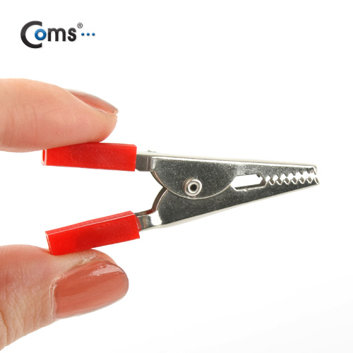 Coms 악어 클립(적색/흑색) 2개