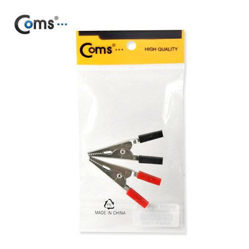 Coms 악어 클립(적색/흑색) 2개