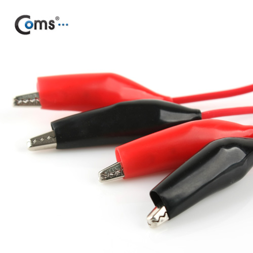 Coms 악어 클립 케이블, 50cm 적/흑 2선