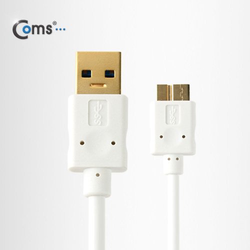 Coms USB 3.0/Micro USB(B) 케이블(White) 1M, White