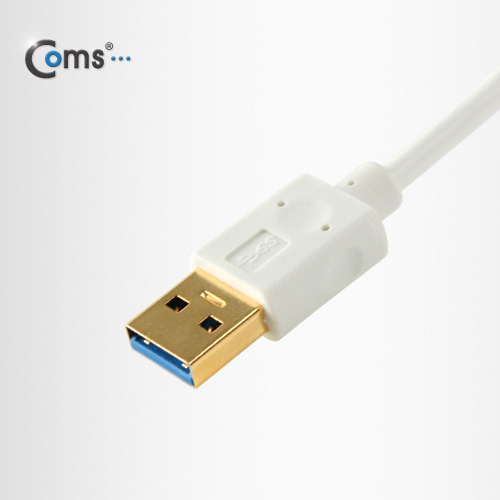 Coms USB 3.0/Micro USB(B) 케이블(White) 1M, White