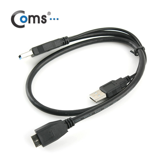 Coms USB 3.0/Micro USB(B) 케이블 60cm/외장하드용