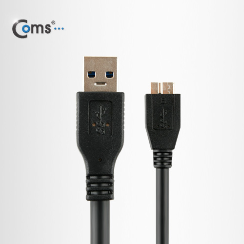 Coms USB 3.0/Micro USB(B) 케이블(Black) 30cm