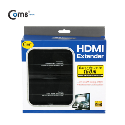 Coms HDMI 리피터(RJ45), 150M 연장/Full HD, TV리모콘 활용