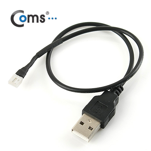 Coms USB 전원(5V) 케이블, USB(M)/2P(M),20cm - 그래픽카드 쿨러용