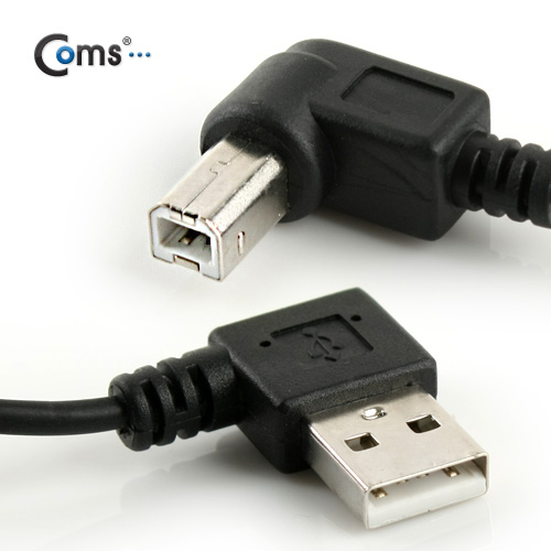 Coms USB 2.0 케이블(USB-A to USB-B) 꺾임/스프링(30cm ~ 1M)