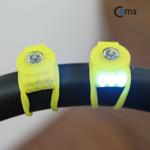 Coms 자전거 안전 점멸기, 나침반 포함 /LED
