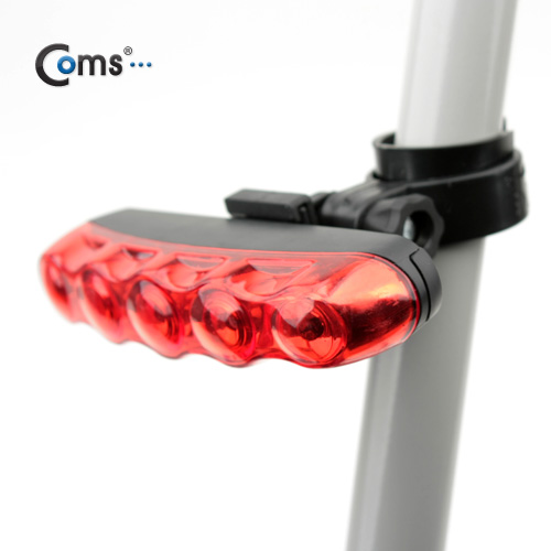 Coms 자전거 후방 안전 점멸기 5LED / LED 램프