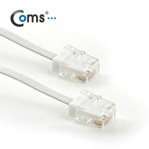 Coms 랜케이블(자동감김/다이렉트) 1.5M, White/Flat형/LAN