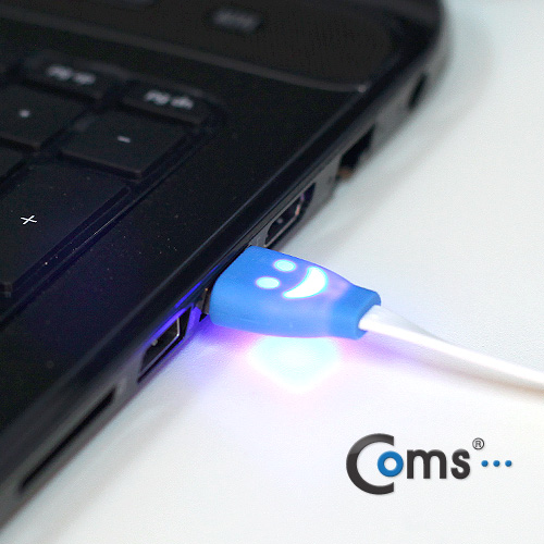 Coms iOS 스마트폰 USB 케이블(LED) 1M/8핀