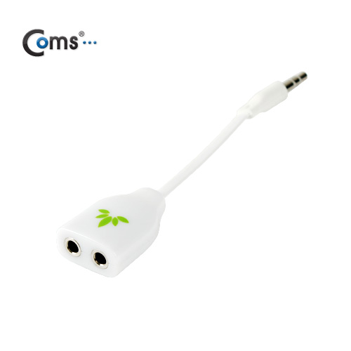 Coms 스마트폰 이어폰 분배 케이블 15cm/2분배