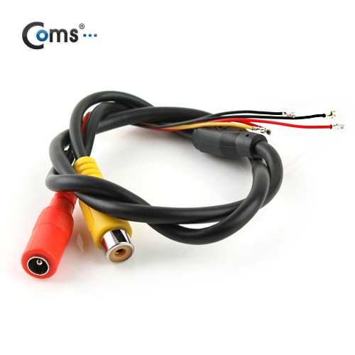 Coms CCTV 케이블(제작용/1RCA), Black