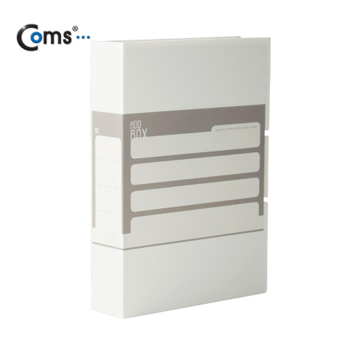 Coms HDD 케이스 (3.5형), 폴더접이식, White