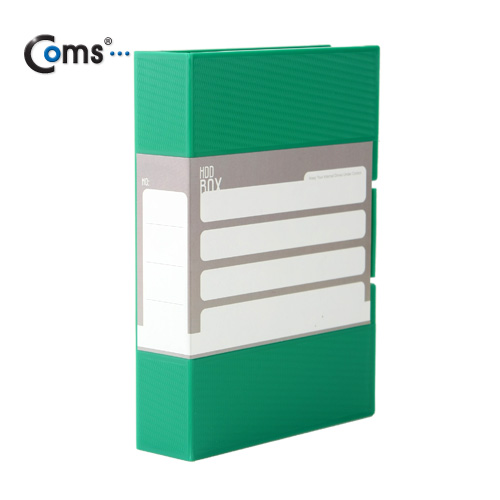 Coms HDD 케이스 (3.5형), 폴더접이식, Green