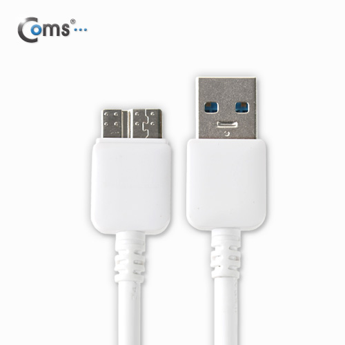 Coms USB 3.0/Micro USB(B) 케이블 1M, White