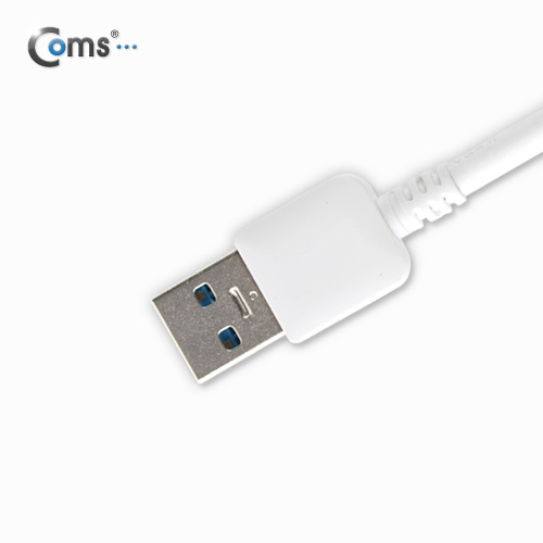 Coms USB 3.0/Micro USB(B) 케이블 1M, White