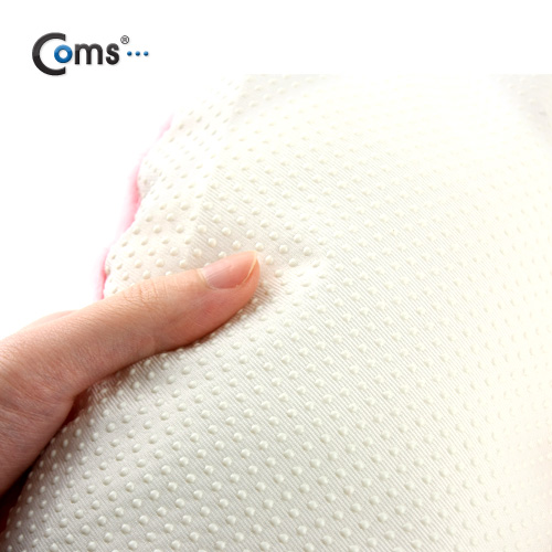 Coms USB 온열 방석(해바라기), 원형/Pink