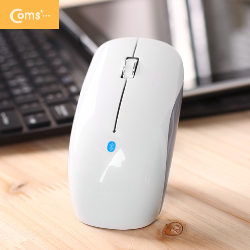 Coms 블루투스 마우스 BM-700  1000 DPI, 화이트
