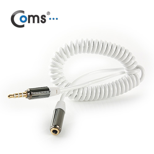 Coms 스테레오 케이블 (Short/3.5/MF) 1M, White/Stereo