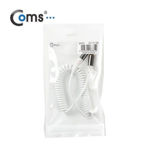 Coms 스테레오 케이블 (Short/3.5/MF) 1M, White/Stereo