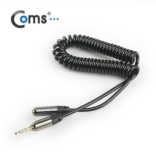Coms 스테레오 케이블 (Short/3.5/MF) 1M, Black/Stereo