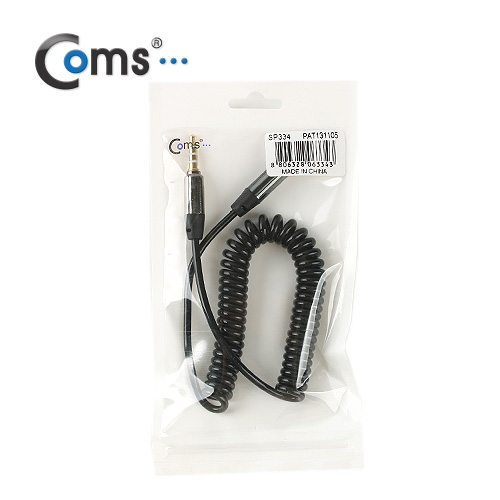 Coms 스테레오 케이블 (Short/3.5/MF) 1M, Black/Stereo