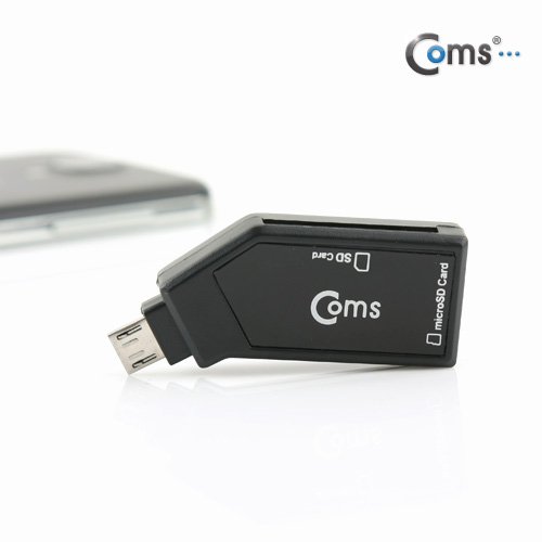 Coms 스마트폰 OTG 카드 리더기(Micro SD/SD 전용)