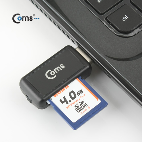 Coms 스마트폰 OTG USB 카드리더기(Micro SD/SD전용),PC사용 가능!