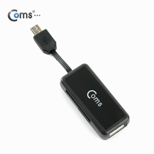 Coms 스마트폰 OTG 카드리더기(Micro SD/SD 전용),카드리더 or USB 포트