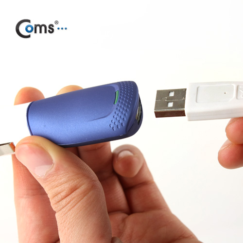 Coms USB 전원(DC 시가잭 5V/2.5A)고출력, USB 1P, Blue