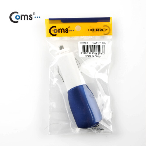 Coms USB 전원(DC 시가잭 5V/2.5A)고출력, USB 1P, Blue