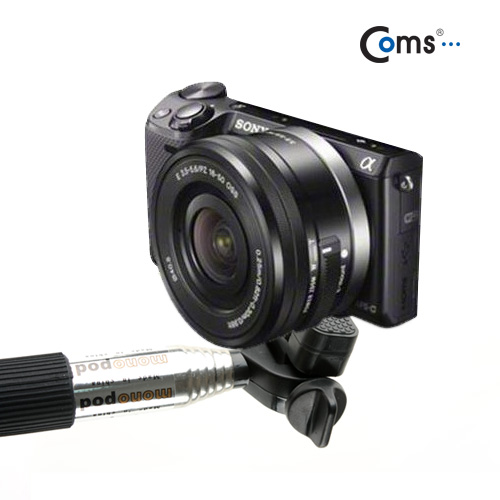 Coms 카메라 모노포드, 최대 100cm/셀카봉(스마트폰용 거치대 제공)