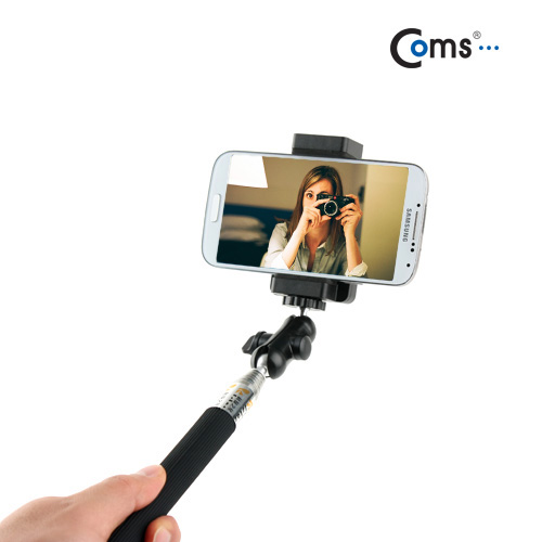 Coms 카메라 모노포드, 최대 110cm/셀카봉(스마트폰용 거치대 제공)