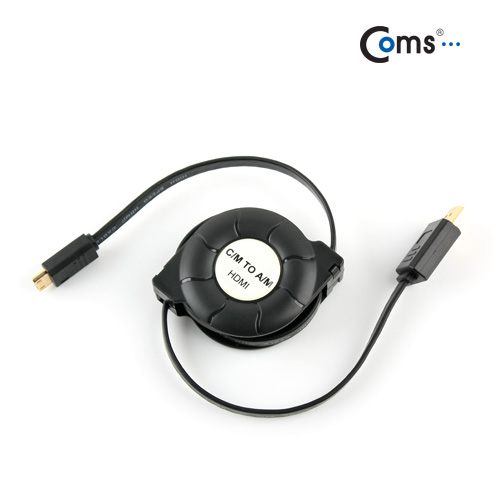 Coms HDMI/HDMI(Mini) V1.4 케이블(자동감김) 1.3M