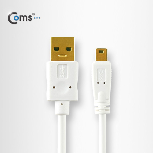 Coms USB 3.0 케이블/Mini 10P(Sony 5P 모양), 1M, White