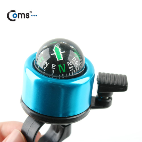 Coms 자전거 벨 (나침반) 장착식, Blue